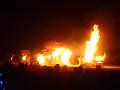 Temple burns